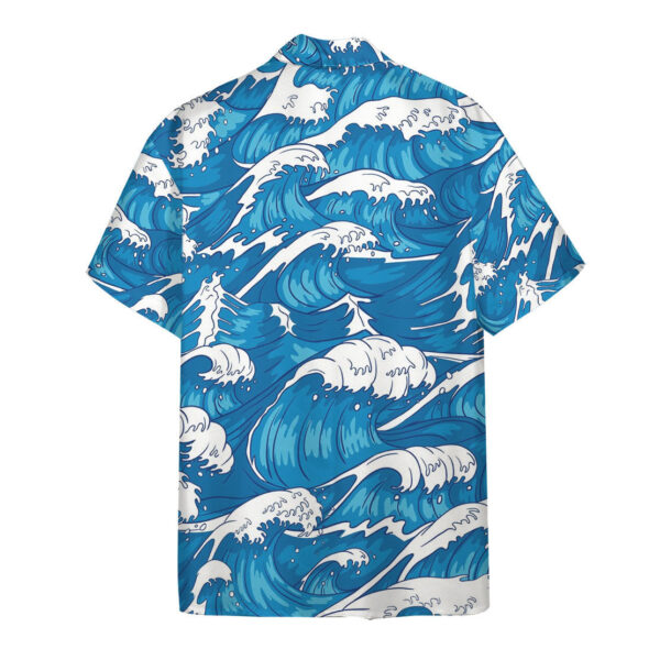 Alternative view of Gearhumans T Rex Surfing Hawaii Shirt