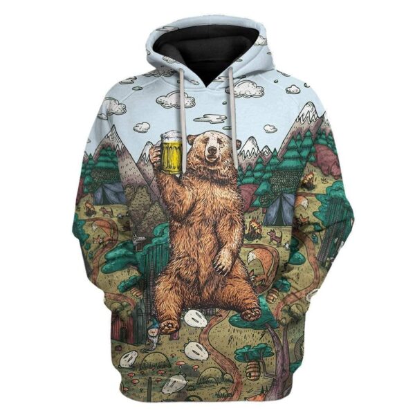 Gearhuman 3D Camping I Hate People Custom Fleece Hoodie Apparel GA04031 3D Custom Fleece Hoodies Hoodie S 