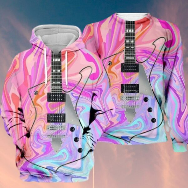 GearHuman 3D Electric guitar Custom Hoodies GR12012 3D Apparel 