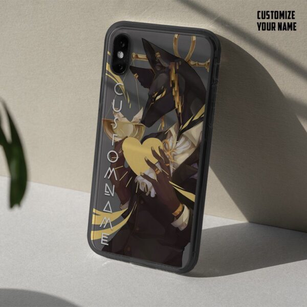 GearHuman 3D Gentle Anubis Custom Name PhoneCase GR07013 Glass Phone Case 