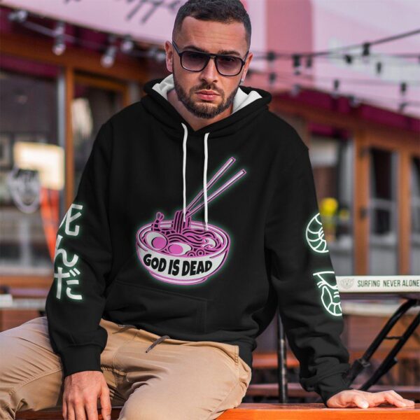 GearHuman 3D God is Dead Glow In The Dark Jumper Custom Shirt GR08123 3D Apparel 