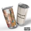 GearHuman 3D Hawaiian Couple Custom Name Tumbler GR16012 Tumbler 