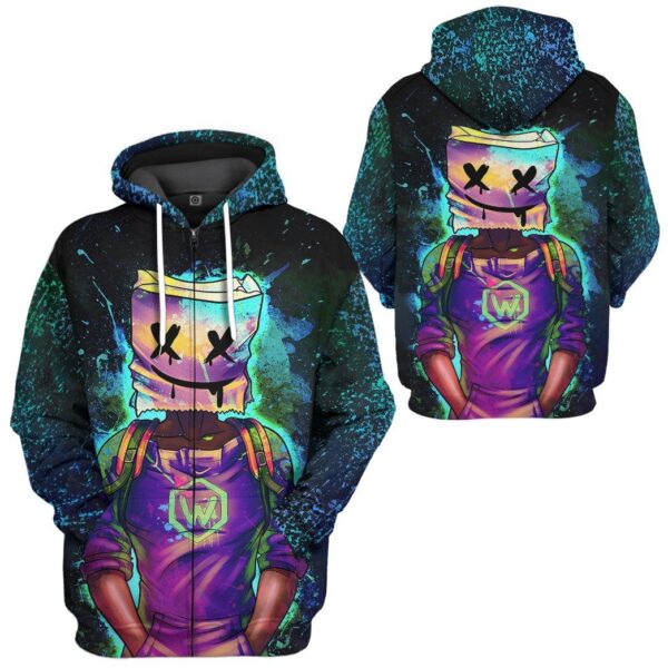 GearHuman 3D Marshmello EDM Custom Shirt GR120119 3D Apparel 