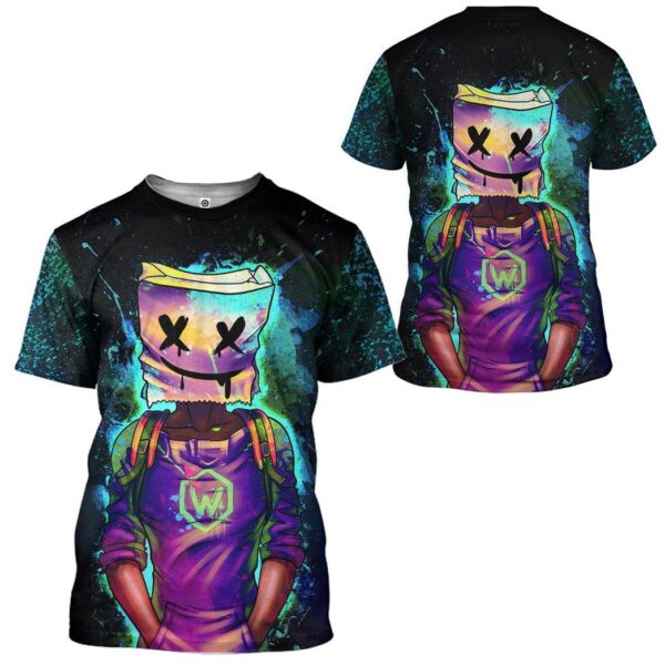 GearHuman 3D Marshmello EDM Custom Shirt GR120119 3D Apparel 