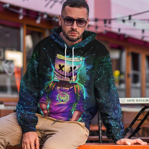 GearHuman 3D Marshmello EDM Custom Shirt GR120119 3D Apparel 