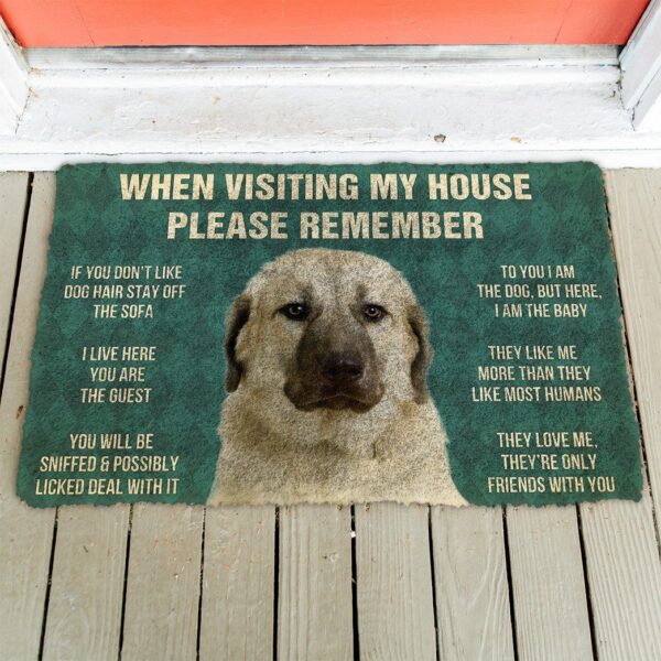GearHuman 3D Please Remember Anatolian Shepherd Dogs House Rules Custom Doormat GR220169 Doormat