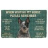 GearHuman 3D Please Remember Australian Cattle Dog's House Rules Custom Doormat GR220168 Doormat Doormat S(15,8''x23,6'')