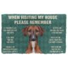 GearHuman 3D Please Remember Azawakh Dogs House Rules Custom Doormat GR220170 Doormat Doormat S(15,8''x23,6'')