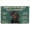 GearHuman 3D Please Remember Dachshunds Dog's House Rules Doormat GR20014 Doormat Doormat S(15,8''x23,6'') 