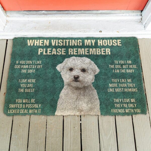GearHuman 3D Please Remember Maltese Dog's House Rules Doormat GR200116 Doormat 