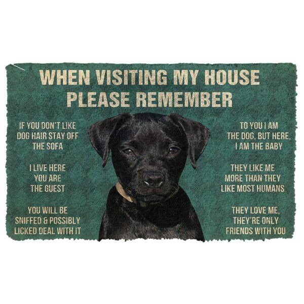 GearHuman 3D Please Remember Patterdale Terrier Dogs House Rules Doormat GV250145 Doormat Doormat S(15,8''x23,6'')