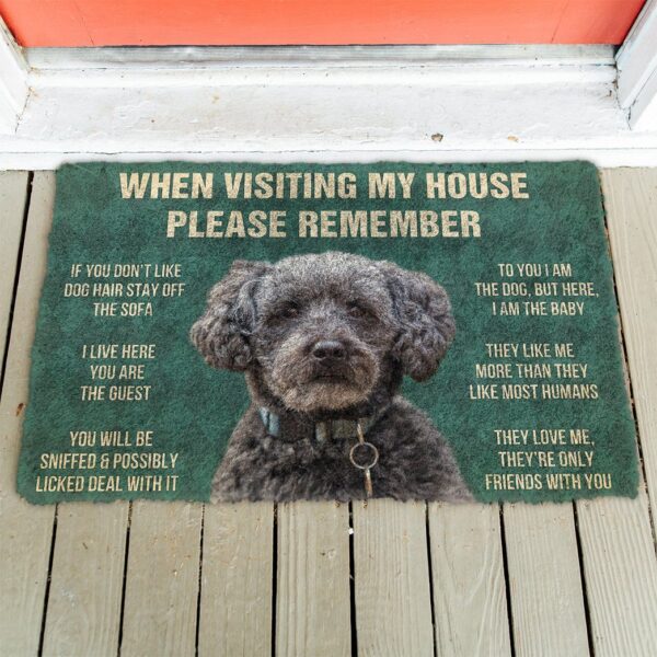 GearHuman 3D Please Remember Schnoodle Dogs House Rules Doormat GV250135 Doormat