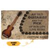 GearHuman 3D Steel Guitars Guitars An Old Guitarist Custom Doormat GR210145 Doormat Doormat S(15,8''x23,6'') 