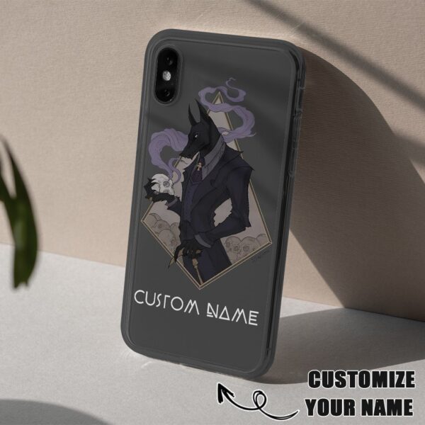 GearHuman Gentle Anubis Custom Name PhoneCase GR06018 Glass Phone Case 