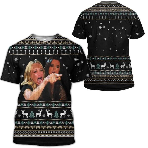 Gearhuman Ugly Woman Yelling At A Cat 3D Custom T-shirt - Hoodies Apparel HD-TA071119101 3D Custom Fleece Hoodies 