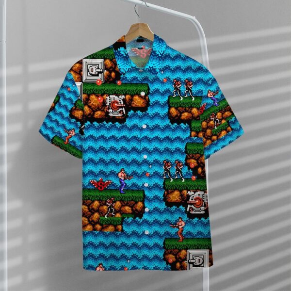 Gearhumans GEARHUMAN 3D Contra Hawaii Shirt ZZ2704212 Hawai Shirt 