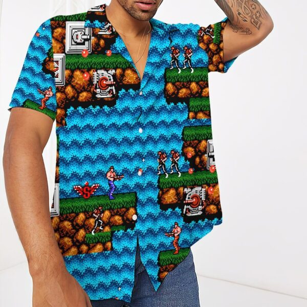Gearhumans GEARHUMAN 3D Contra Hawaii Shirt ZZ2704212 Hawai Shirt 