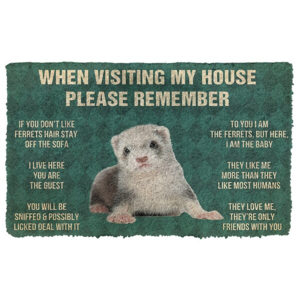 Gearhumans GEARHUMAN 3D PLEASE REMEMBER FERRETS DOORMAT GO27042118 Doormat Doormat S(15,8inchx23,6inch)