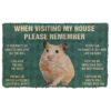 Gearhumans GEARHUMAN 3D PLEASE REMEMBER HAMSTER DOORMAT GO27042120 Doormat Doormat S(15,8inchx23,6inch) 