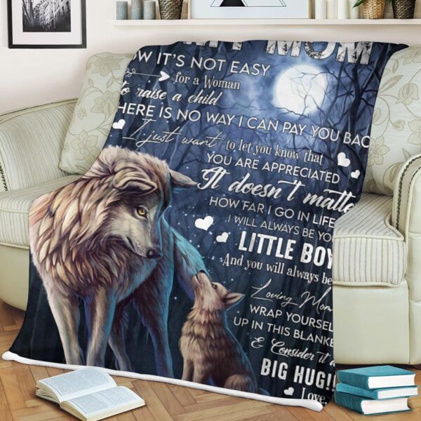 Gearhumans Gearhuman To My Mom I Know Its Not Easy Blanket GH260306 Blanket