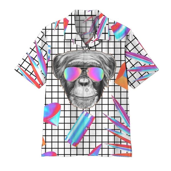 Gearhumans Gearhumsn 3D Holographic Monkey Hawaii Shirt ZK1405213 Hawai Shirt Short Sleeve Shirt S 