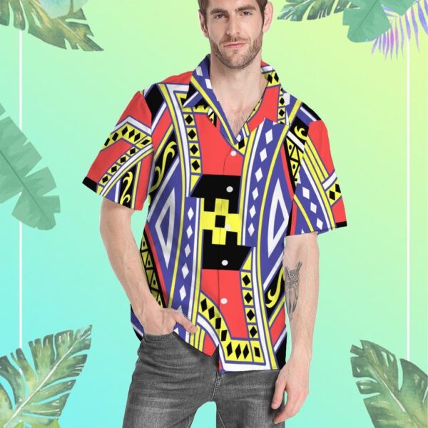 Gearhumans Gearhumsn 3D King of Diamonds Cesar Hawaii Shirt ZC22042127 Hawai Shirt 
