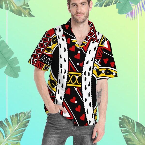 Gearhumans Gearhumsn 3D King of Hearts Charles Hawaii Shirt ZC22042129 Hawai Shirt 
