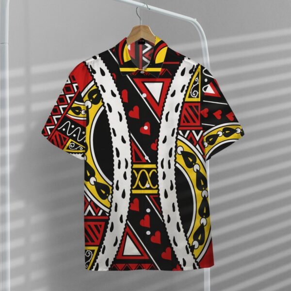Gearhumans Gearhumsn 3D King of Hearts Charles Hawaii Shirt ZC22042129 Hawai Shirt 