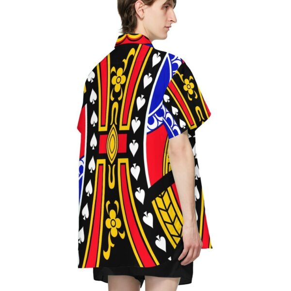 Gearhumans Gearhumsn 3D King of Spades David Hawaii Shirt ZC22042126 Hawai Shirt 