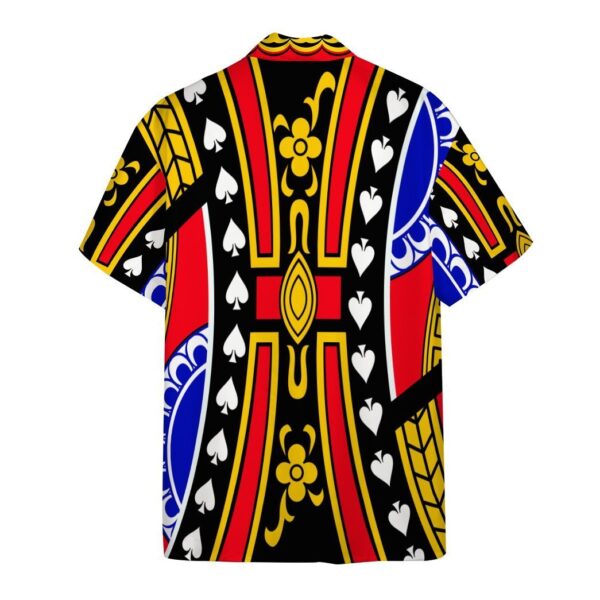 Gearhumans Gearhumsn 3D King of Spades David Hawaii Shirt ZC22042126 Hawai Shirt 