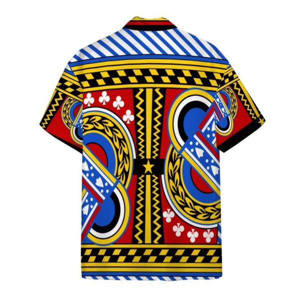 Gearhumans Gearhumsn 3D Queen of Clubs Argine Hawaii Shirt ZC22042123 Hawai Shirt 