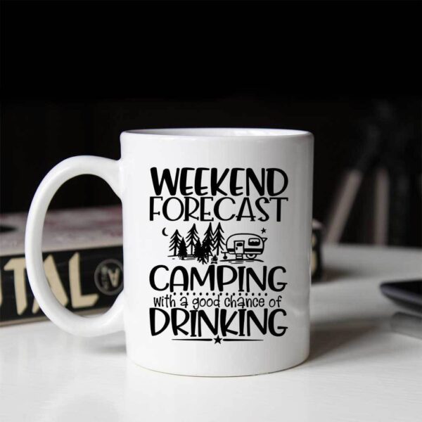Gearhumans Gearhumsn 3D Weekend Forecast Camping With A Good Chance Of Drinking Mug ZK1405211 Mug