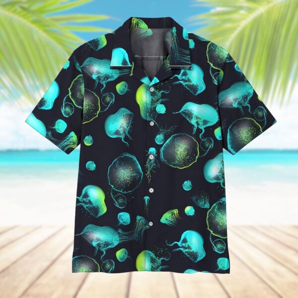 Gearhumans Glowing Jellyfish Hawaii Shirt ZK1305218 Hawai Shirt 