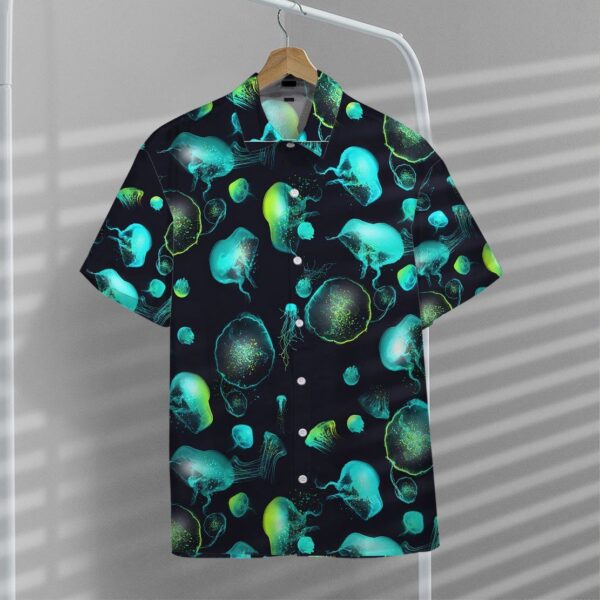 Gearhumans Glowing Jellyfish Hawaii Shirt ZK1305218 Hawai Shirt 