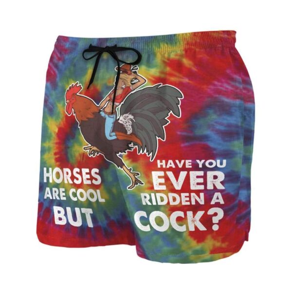 Gearhumans Have You Ever Ridden A Cock Custom Beach Shorts Swim Trunks GS10072 Men Shorts