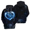 Gearhumans Heart Sea Turtle - 3D All Over Printed Shirt shirt 3D Apparel HOODIE S