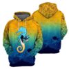 Gearhumans Scuba Diving Sea Horse - 3D All Over Printed Shirt shirt 3D Apparel HOODIE S
