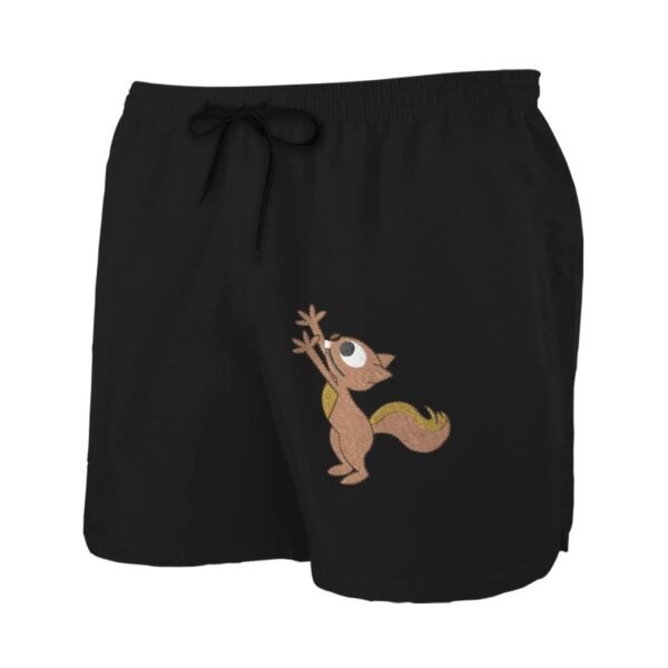 Gearhumans Squirrel Black Custom Summer Beach Shorts Swim Trunks GV09071 Men Shorts
