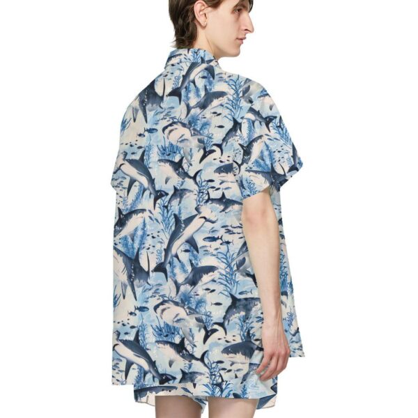 Gearhumans Swimming Sharks 3D Custom Hawaii Shirt GO10052115 Hawai Shirt 