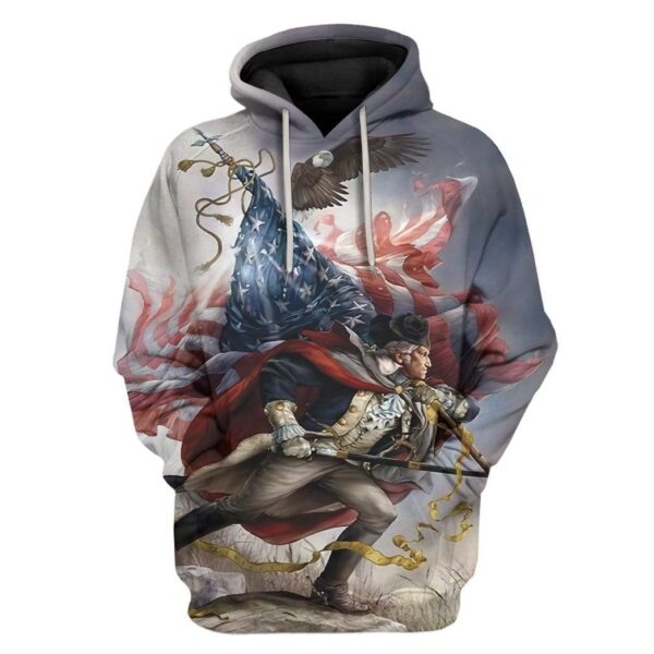 George Washington Custom T-Shirts Hoodies Apparel HD-AT1312195 3D Custom Fleece Hoodies Hoodie S 