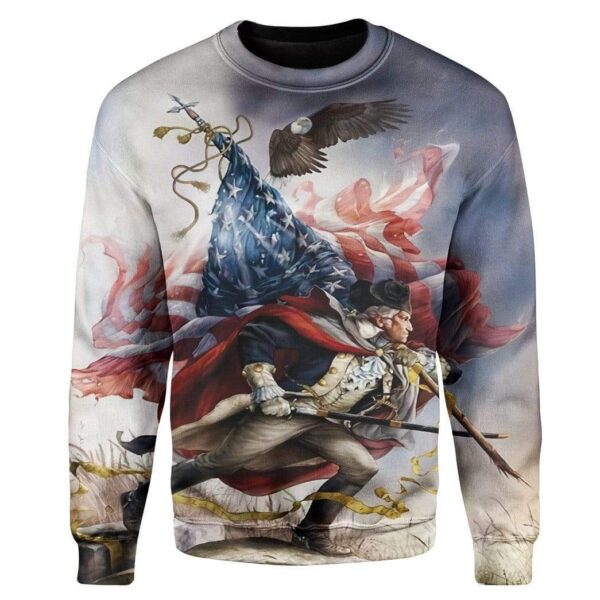 George Washington Custom T-Shirts Hoodies Apparel HD-AT1312195 3D Custom Fleece Hoodies Long Sleeve S 