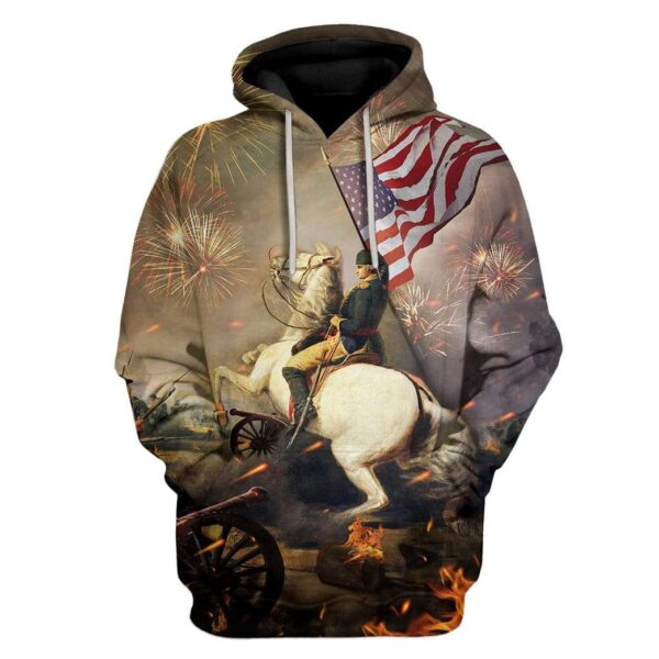 George Washington Custom T-Shirts Hoodies Apparel SP-QM1412198 3D Custom Fleece Hoodies Hoodie S 