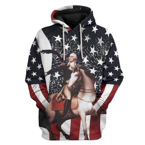George Washington New Year Celebration Custom T-Shirts Hoodies Apparel HI-TA1212192 3D Custom Fleece Hoodies Hoodie S 