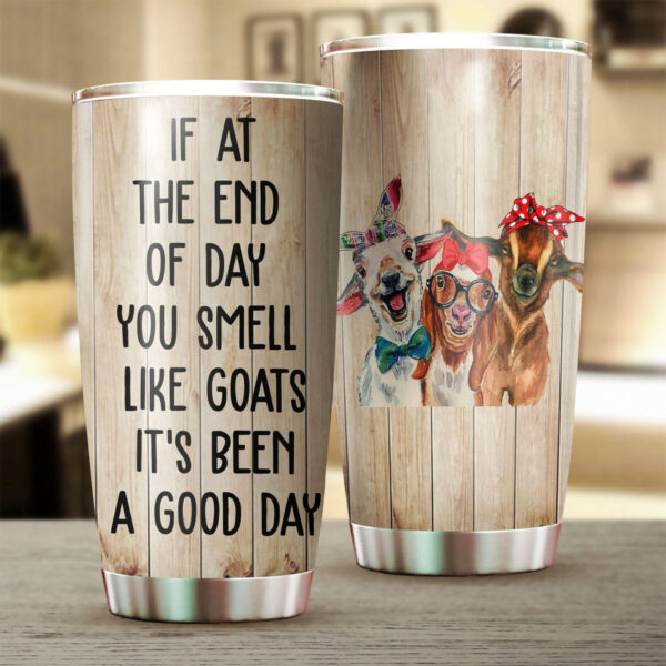 Alternative view of Gearhumans Smell Like Goats - Tumbler Cup