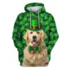 Golden Retriever Custom Hoodies Apparel HD-PET110425 3D Custom Fleece Hoodies Hoodie S 