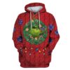 Grinch in christmas day Custom T-shirt - Hoodies Apparel HD-UGL110217 3D Custom Fleece Hoodies Hoodie S 