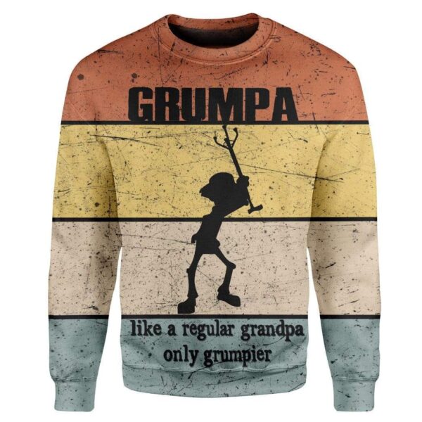 Grumpy Granpa Custom T-Shirts Hoodies Apparel HD-TA1301205 3D Custom Fleece Hoodies Long Sleeve S 