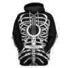 Guitar bone Custom T-shirt - Hoodies Apparel HD-GH20304 3D Custom Fleece Hoodies Hoodie S 