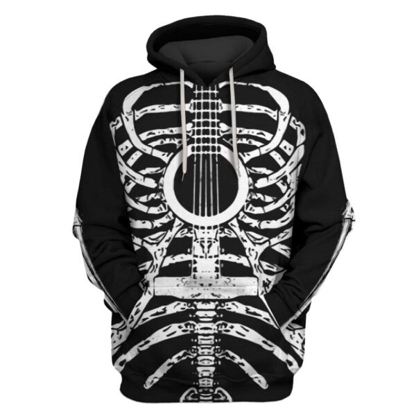 Guitar bone Custom T-shirt - Hoodies Apparel HD-GH20304 3D Custom Fleece Hoodies Hoodie S 