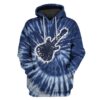 GUITAR ON TIE DYE BACKGROUND Custom T-shirt - Hoodies Apparel HD-GH1106165 3D Custom Fleece Hoodies Hoodie S 